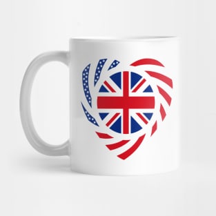 British American Multinational Patriot Flag (Heart) Mug